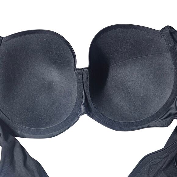 Soma Stunning Support Smooth Full Coverage Black Underwire Bra #072101 Size 42DD - Picture 4 of 7